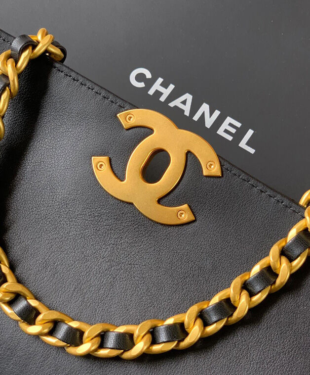 Chanel Large Flap Bag With Top Handle AS5467 Black